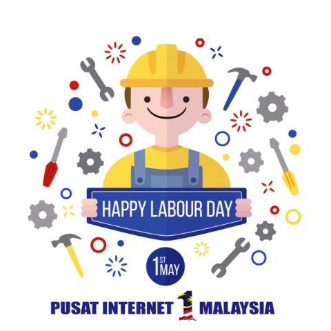 labour day background with tools and nice character 23 2147616805